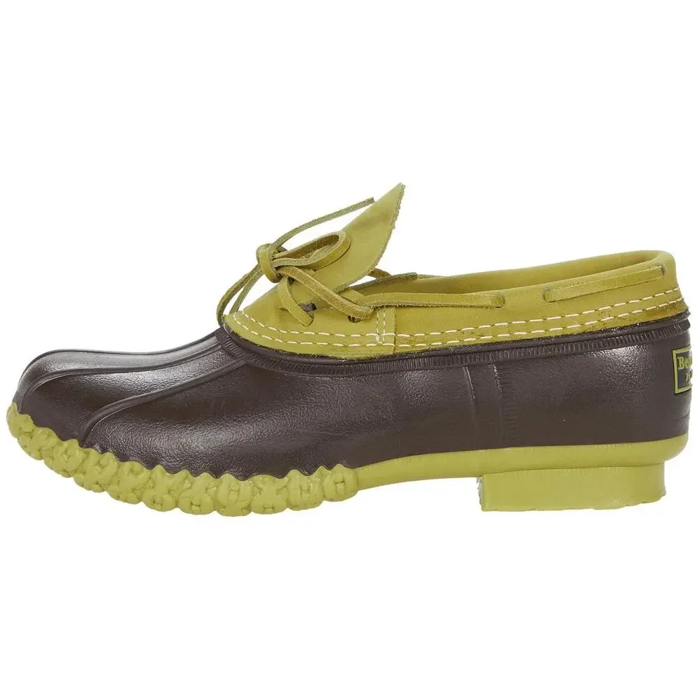 L.L.BEAN BEAN BOOTS RUBBER MOC COASTAL MOSS/BEAN BOOT BROWN/COASTAL MOSS 6 B (M)
